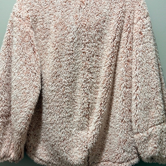 Lululemon Warmth Restore Sherpa Pullover - pink/heathered copper clay color. - Picture 4 of 8